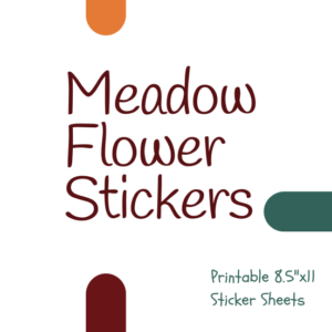 Downloadable, printable, sticker sheets